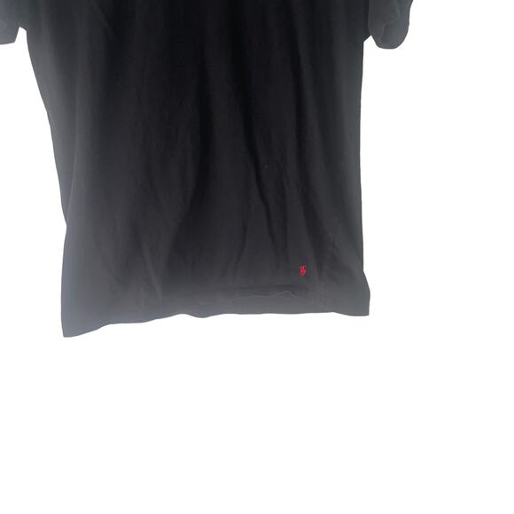 Polo Ralph Lauren Men's Size Large Slim Fit Black V Neck Short Sleeve T Shirt - Picture 3 of 8
